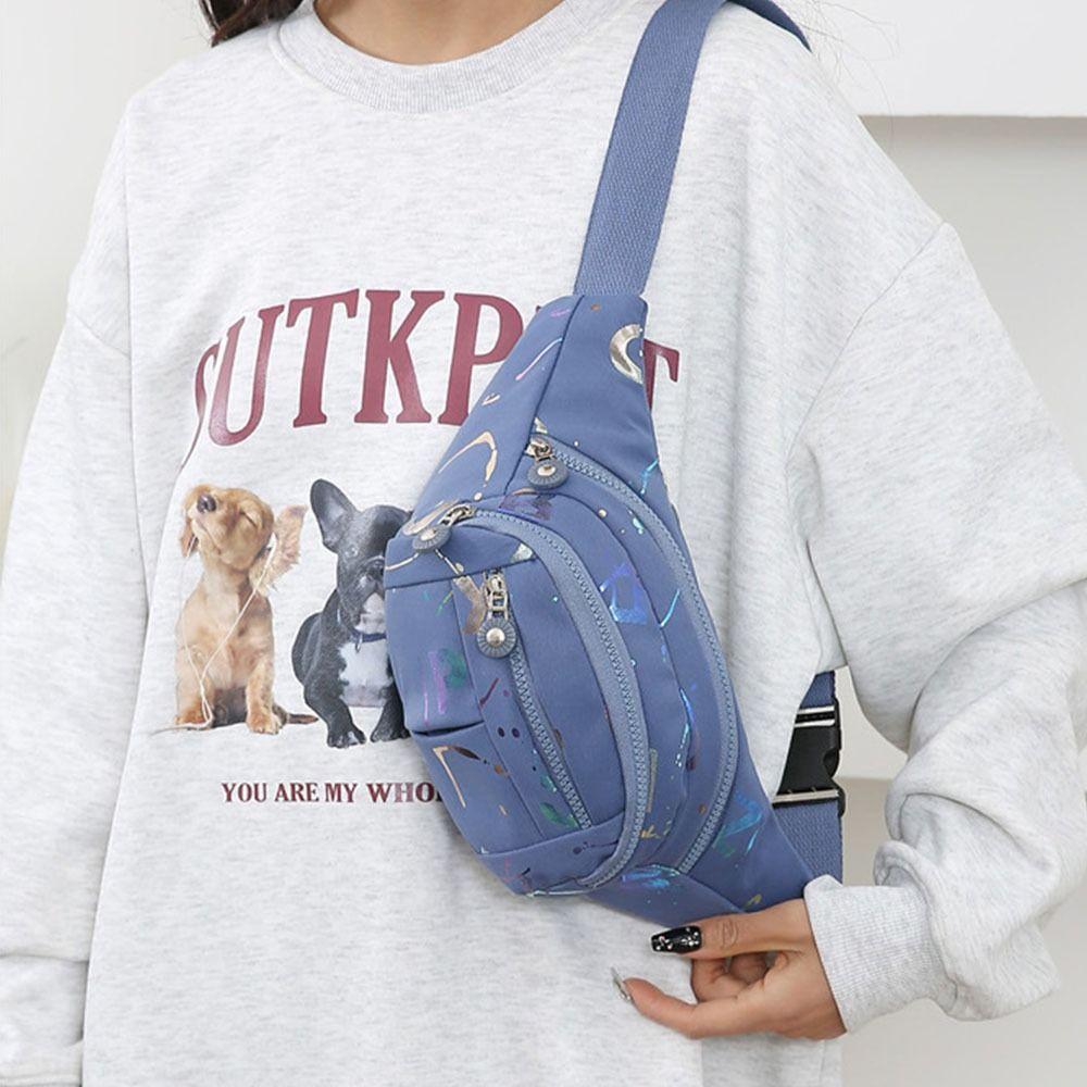 Водонепроницаемая нагрудная сумка через плечо, многофункциональные сумки через плечо в корейском стиле, модные поясные сумки