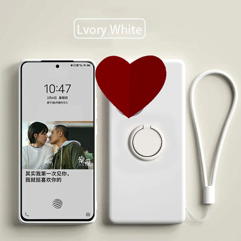Чехол для Xiaomi Poco X6 X7 Pro Чехол Жидкий силиконовый чехол-подставка для кольца POCO X5 Pro Чехол противоударный бампер задняя крышка Funda