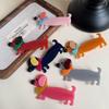 Dog Acetic Acid Hairpin Duckbill Clip Animals Barrette Creative Sausage Puppy Hair Clip  Female