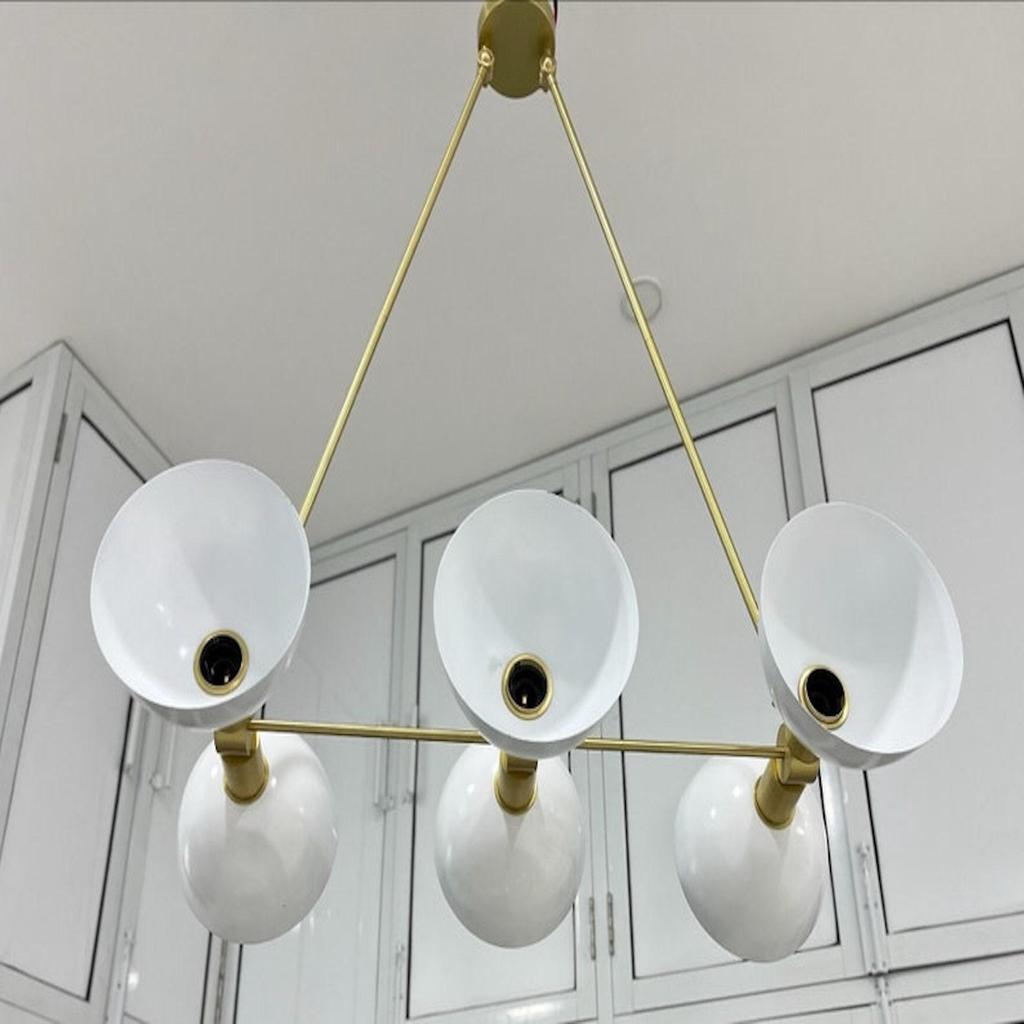 Люстра потолочная современная подвесная люстра на 6 ламп светильник