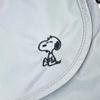 Snoopy Messenger Bag Grey Logo Tape Shoulder Bag for Going Out Travel