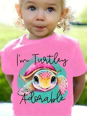2025 Морская черепаха Животное 3D Принт Модные Смешные Футболки Для Девочек Летние Топы С Короткими Рукавами Футболки Повседневные Футболки Одежда Для Девочек