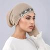 Мусульманский внутренний хиджаб подхиджабник с кружевом, трикотаж, модал, тюрбан, исламский подшарф, хиджаб-шапочка, мягкая эластичная трубка для хиджаба, турбан