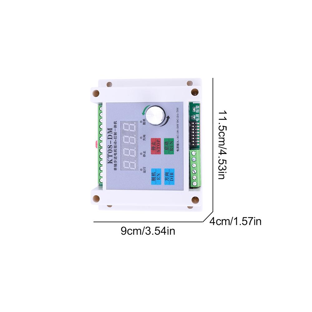 KTO8-DM Импульсный генератор, контроллер шагового двигателя, бесступенчатая скорость, одноосевой контроллер шагового двигателя, постоянный ток 24-70 В/переменный ток 18-50 В