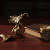 Elegant Mermaid Figurine Decor Solid Brass Mermaid Sculpture Brass Beauty Figurine  Desktop Decor