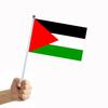 Hand Held Palestine Flags Soft Wear Resistant Non-Fading Exquisite Pattern Hand-Waving Palestine National Flags Decorations