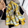 New Spring Scarf Women's Luxury Design Scarf Silk Smooth Scarf Soft Muslim Headband Shawl Beach 90x180cm