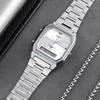 SKMEI 3 Time Waterproof Stainless Steel Strip Digital Wristwatches For Men Women Alarm Chrono Watches Fashion Electronics Watch