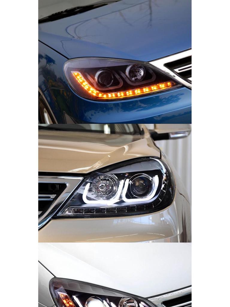 Светодиодная сборка фар с ДХО и поворотниками для Volkswagen Lavida 08-12