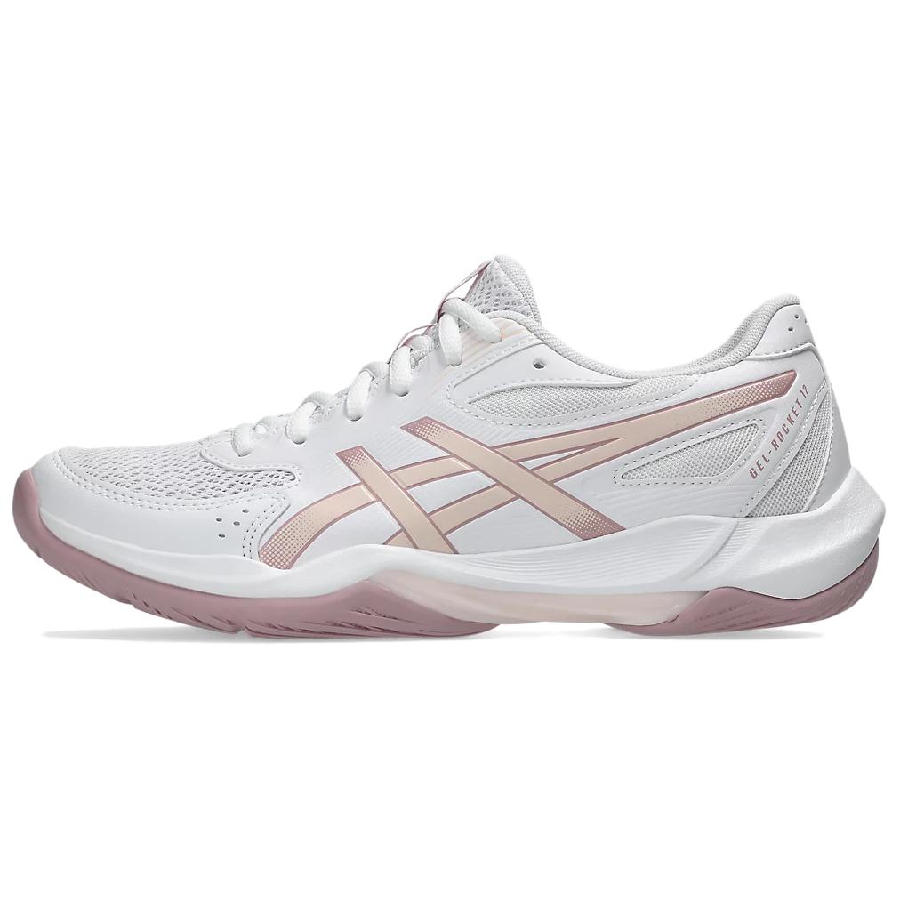 Asics Гель-Ракета 12 Удобные Спортивные Волейбольные Кроссовки Женская Обувь Белый 1072A119-103