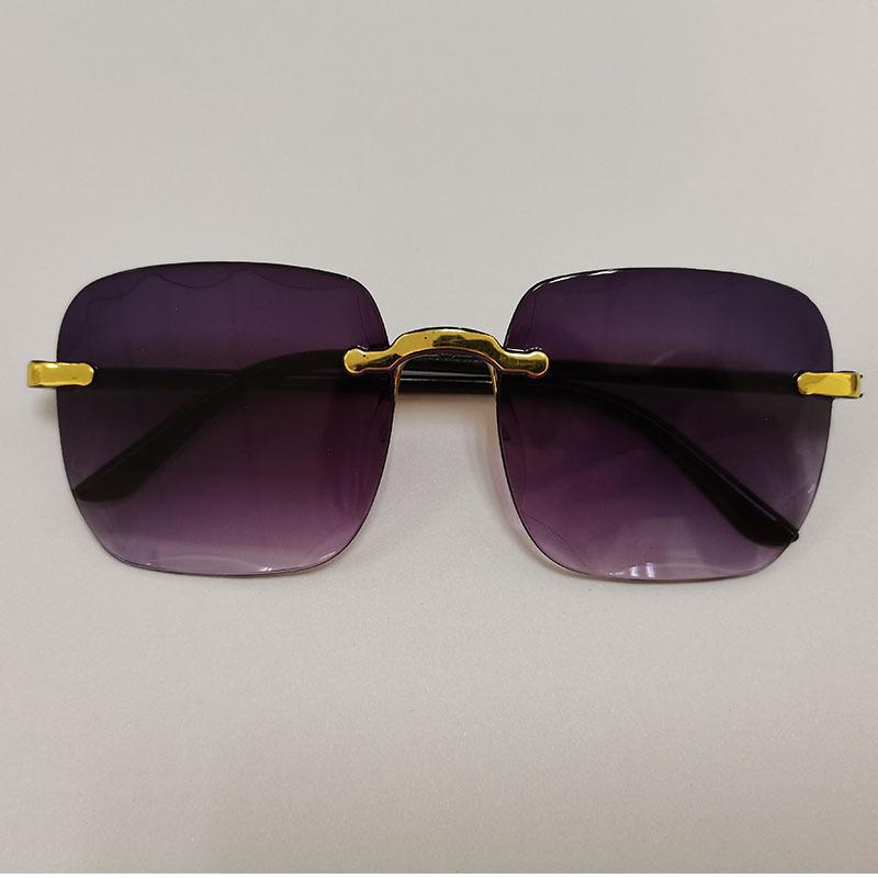 6 европейских и американских квадратных солнцезащитных очков без оправы модные тенденции обрезанные солнцезащитные очки без оправы женские уличные солнцезащитные очки