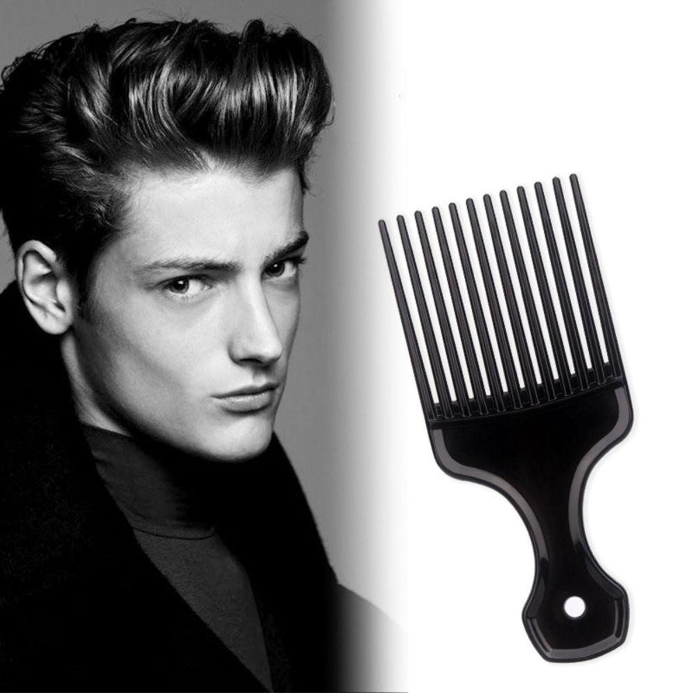 Черная Вилка Расческа для Волос С Широкими Зубьями Гребень Инструменты для Укладки Волос Вставляемые Расчески Салон