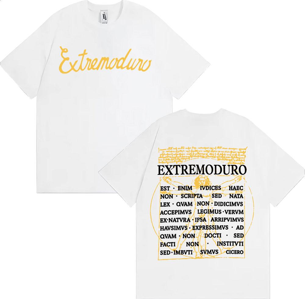 Extremoduro Tour 2026 Print T Shirts Mens Clothing Harajuku High Street Tshirt Man pure Cotton Short Sleeve Tshirts