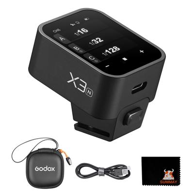 Godox X3 N Сенсорный экран Беспроводная вспышка Руководство TLL Автозамер Синхронизация Литиевая вспышка Студийный свет Беспроводной триггер Поддержка Быстрой зарядки Высокоскоростная