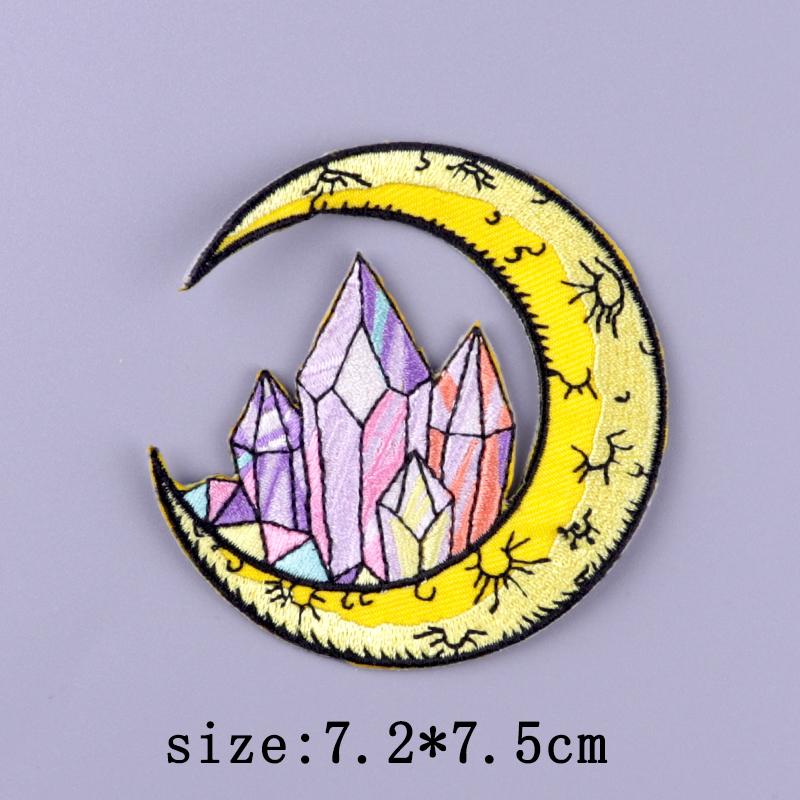 Mushroom Patch Iron On Patches For Clothing Thermoadhesive Patches On Clothes Natural Cartoon Embroidery Patch For Clothes Badge