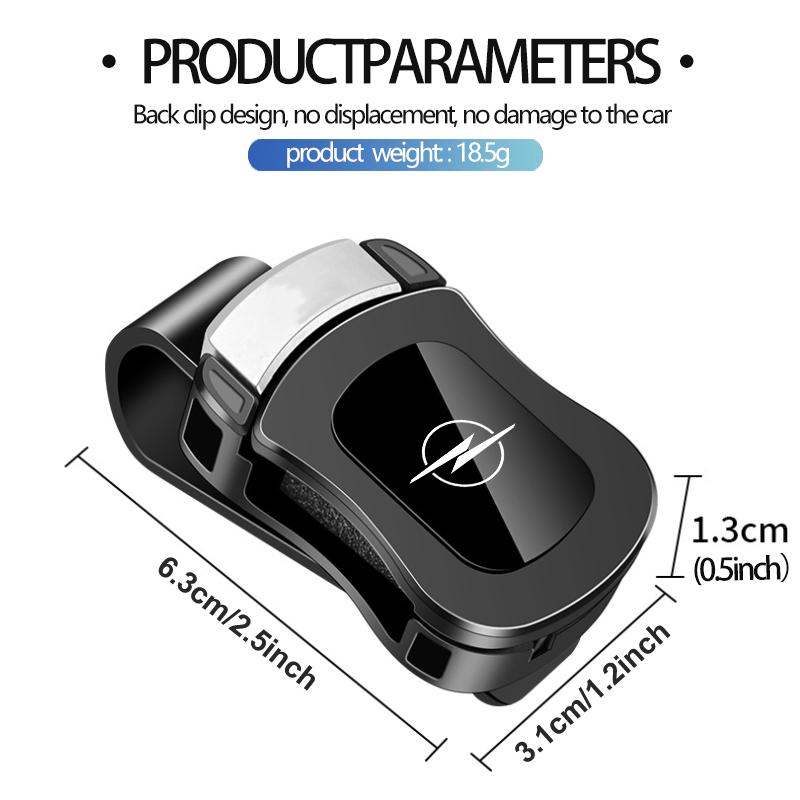 AAAYS1 For Opel Portable Car Woman Men Sunglasses Storage Clip Protector Cover Card Clips Corsa D Astra G H J K F Mokka C Zafira B