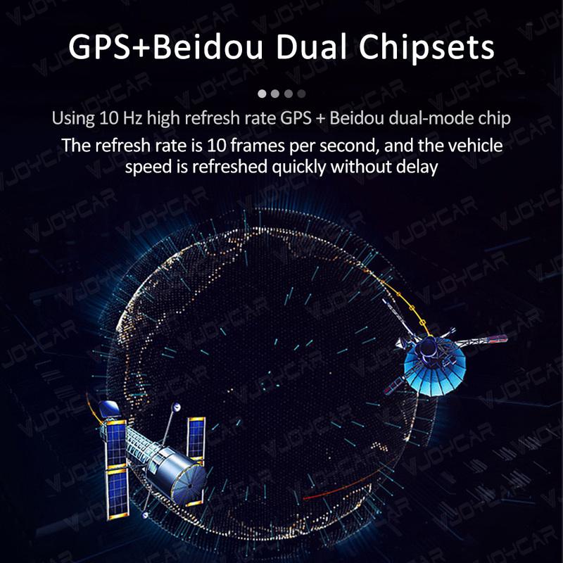 Vjoycar Latest GPS HUD Digital Speedometer Plug and Play for All Cars Big Font KMH MPH Car Accessories Factory Direct Sale