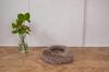 Round Natural Sheepskin Pet Bed - Greige 100 cm