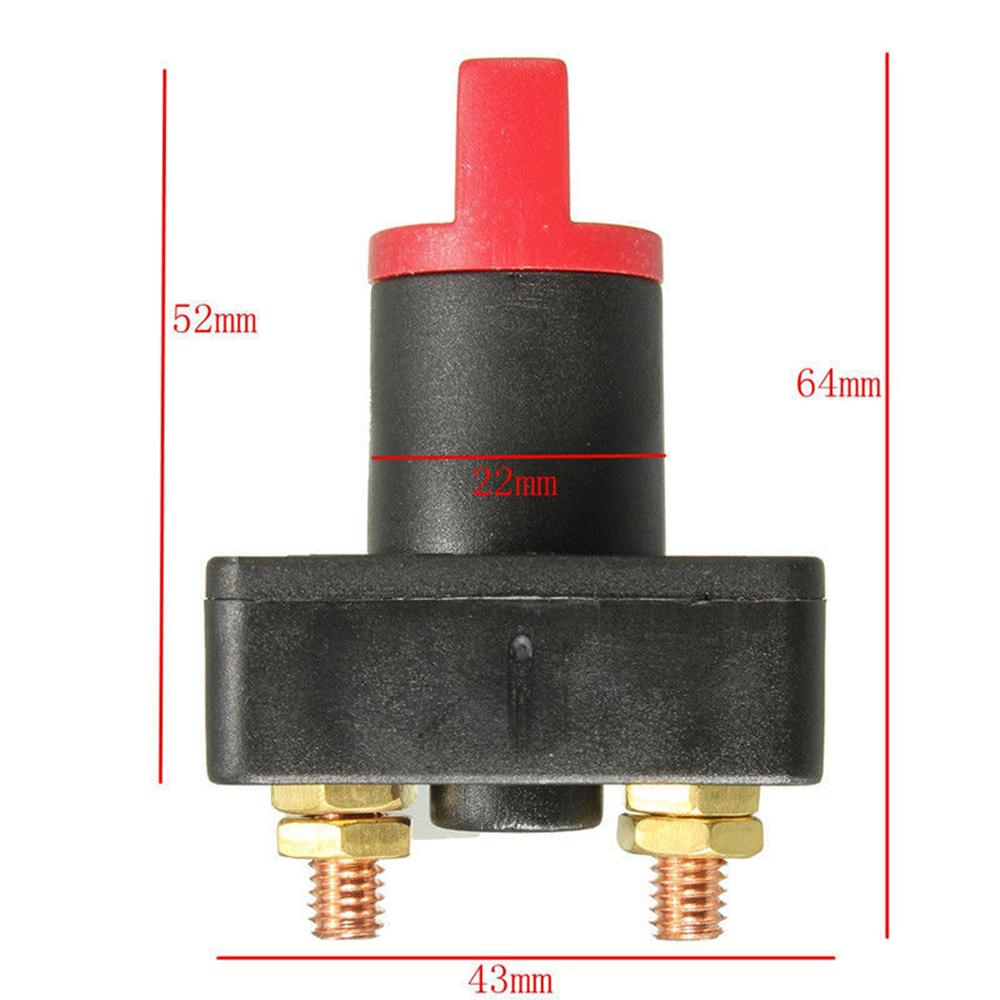 12V 24V Current Battery Isolator Isolation Switch Disconnect Power Cut End Cut Off Switch Suitable For Boat Car Truck Yacht