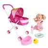 Simulation Stroller Pretend Play Toy Decor for Toddlers