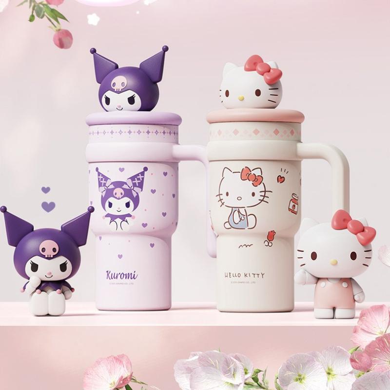 X&W для Sanrio 700 мл Термокружки Сохраняют холодное и горячее Термокружка Нержавеющая сталь Мультяшный Хелло Китти Стакан для питья с крышкой-куклой