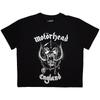 Motorhead England Band Logo Crop Top L