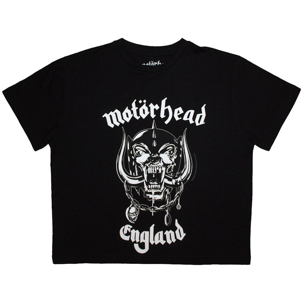Motorhead England Band Logo Crop Top L