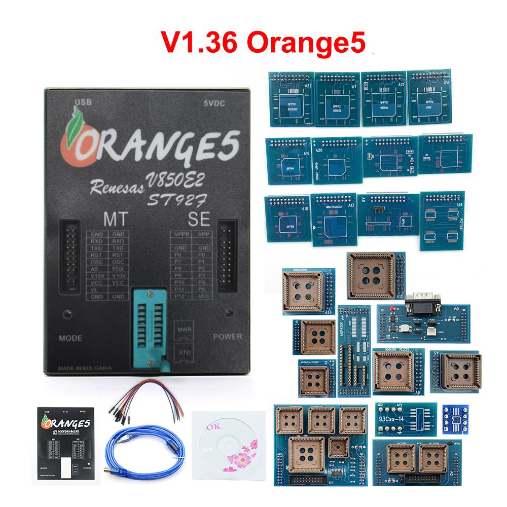 V1.42 V1.38 V1.36 Полная лицензия Orange5 Программатор OEM orange5 с полным адаптером orange5 программатор Orange 5