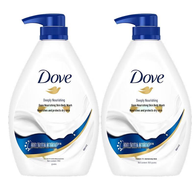 DOVE Глубоко питающий гель для душа 850 г, двойная упаковка