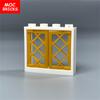 Нетоксичные кубики Moc Оконная решетка 1x2x3 1x4x3 Для строительных блоков Садовая сцена 60607 60594 Собираемые детали Детские игрушки