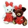 Cushu cush Костюм UniBear Красное платье без рукавов в горошек и лента Размер S