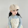 Solid Color Kids Newsboy Cap Visor Baby Beret Retro Children Forward Hat  Boy Girl