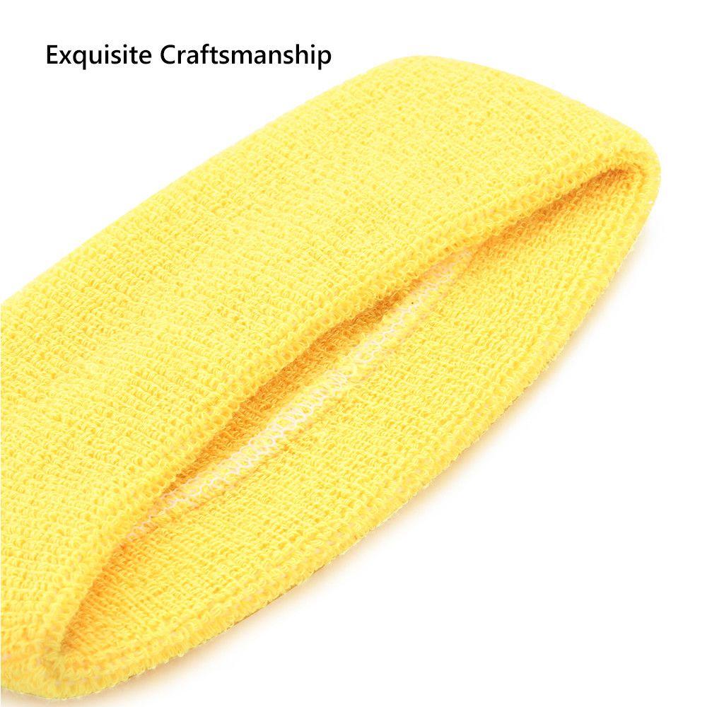 Tennis, Basketball Sports Headbands Athletic Sweat Bands Cotton Sweatband Elastic Hair Bands