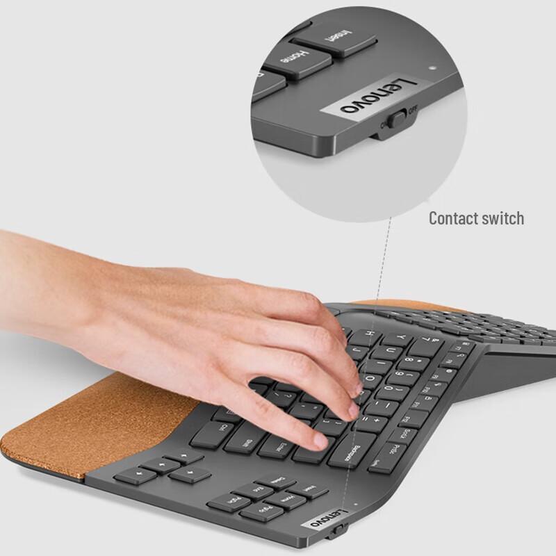 Lenovo Go Wireless Ergonomic Keyboard and Mouse Combo