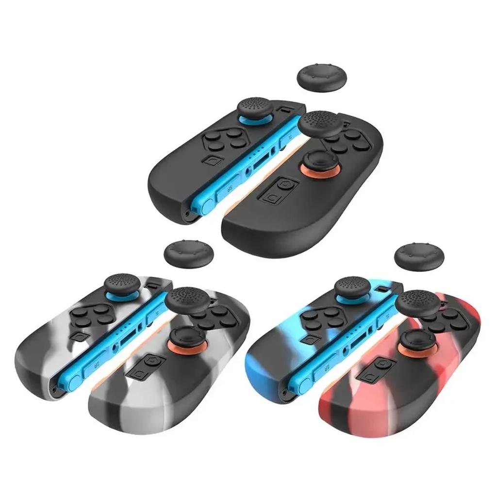 PG-SW2083 Набор из 2 силиконовых чехлов для Joy-Con Switch 2, с 2 комплектами накладок на стики, Защитный чехол для контроллера Joy-Con Switch 2