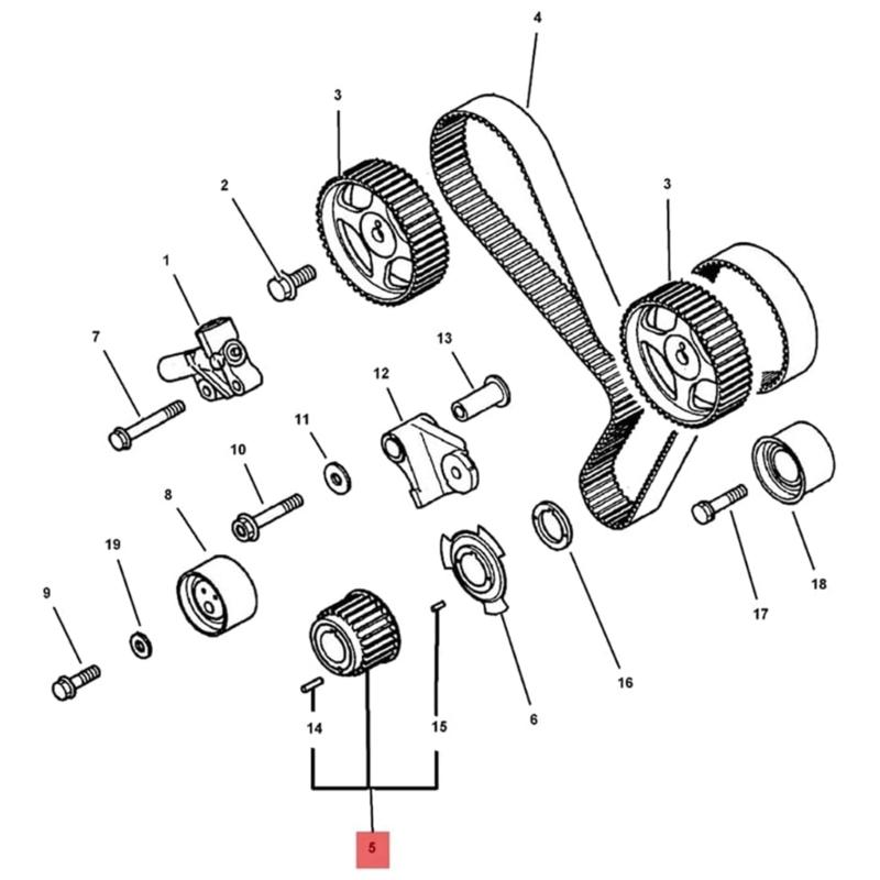 Звездочка коленчатого вала с проставкой для Montero 3.0L 3.5L 3.8L MD184894 MD185237 MD184291