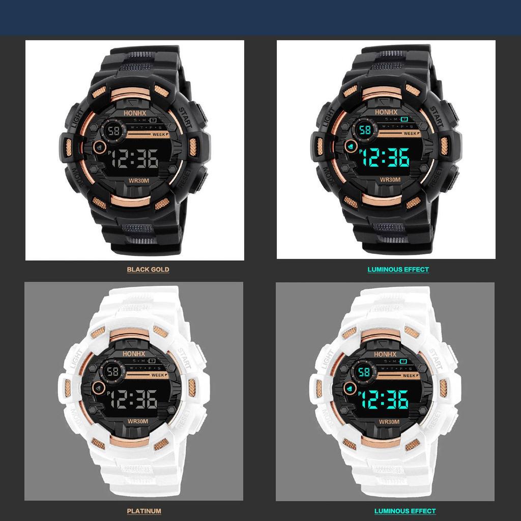  Six Styles Of Cool Sports Electronic Watches With Four Buttons