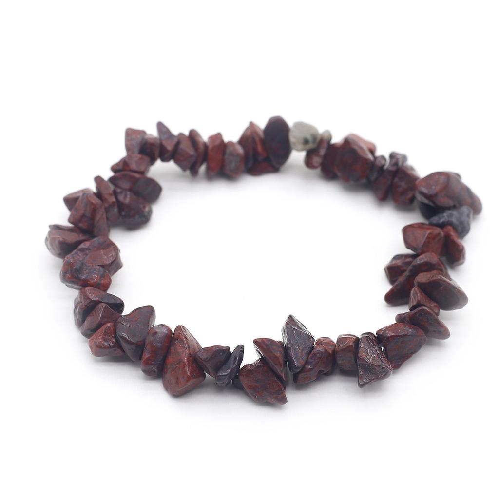 1 шт., браслет из натурального камня, нерегулярный кристалл, аметист, агат, флюорит, синяя бирюза, опал, браслеты для женщин и мужчин, ювелирные изделия 19 см