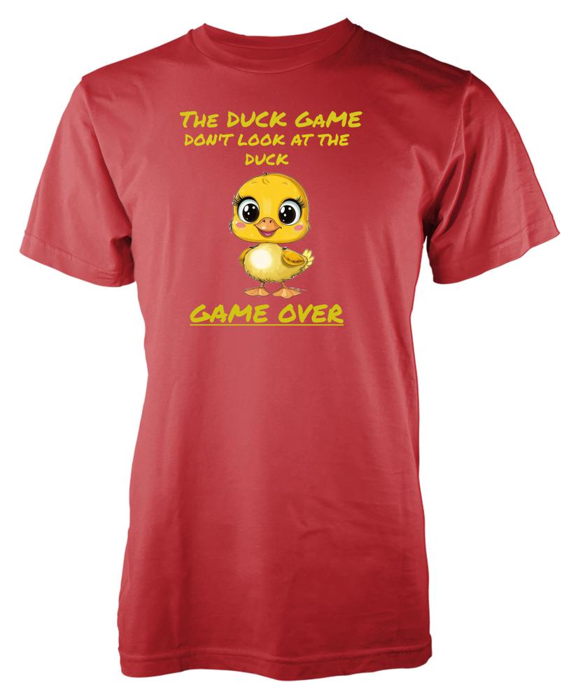 Dont Look At The Duck Game Over Funny Novelty Gaming Gift Unique Adult TShirt