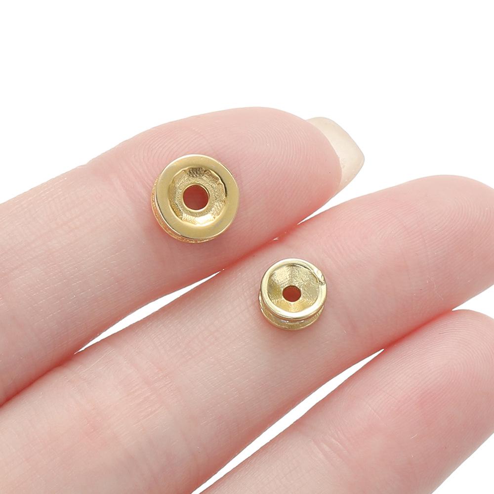 Стерлинговое серебро 925 пробы, инкрустированное бриллиантами, разделительная бусина для браслетов и ожерелий