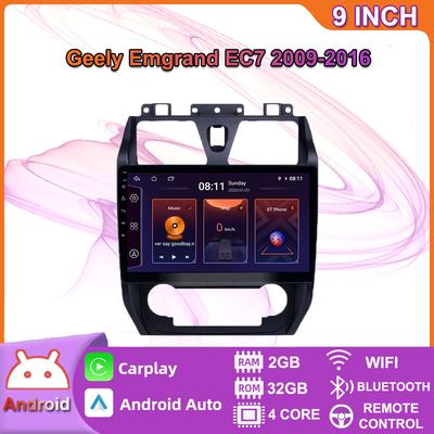 Автомобильный мультимедийный плеер Android 2 Din для Geely Emgrand EC7 2009-2016, головное устройство, стерео Carplay, GPS-навигация, BT, WIFI, 2 + 32 ГБ