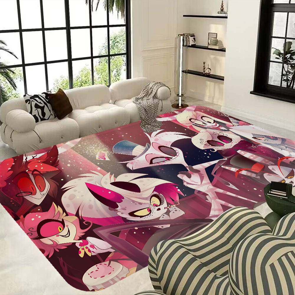 Anime H Hazbin H Hotel Floor Mat Retro Multiple Choice Living Room Kitchen Rug Non Slip Modern Home Decor