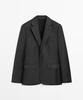 Massimo Dutti 100% Cool Wool Suit Blazer
