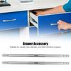 2Pcs Cold-Roll Steel Sheet Drawer Slide Rail Two Way Slide Drawer Slide Track  Dresser
