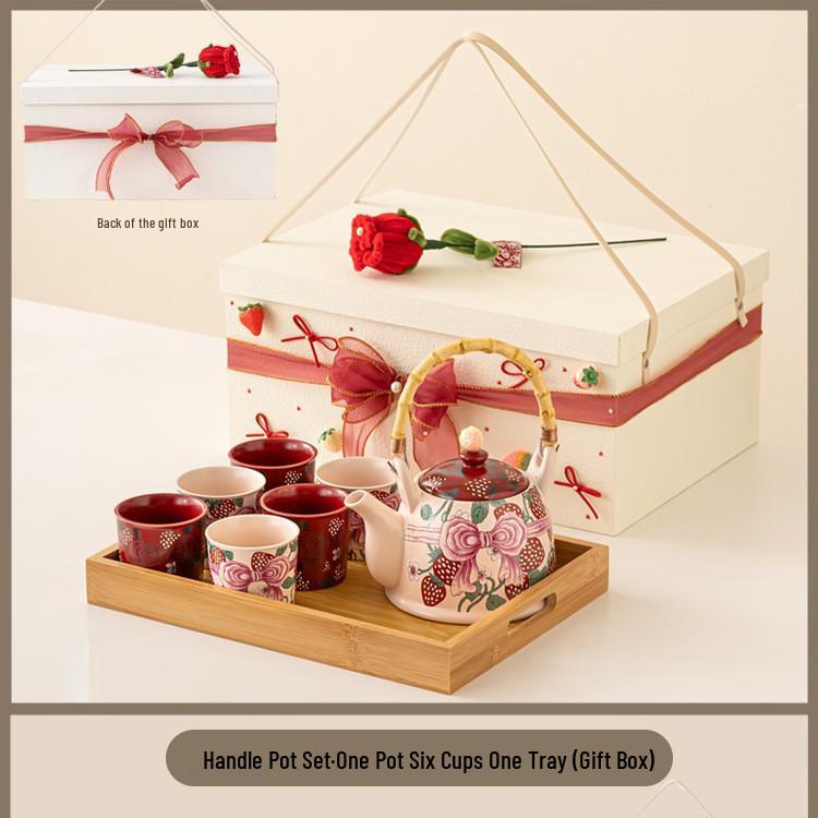 Элегантный чайный набор: Чайник и чайные чашки для свадеб, подружек невесты, помолвок, дней рождений или новоселья