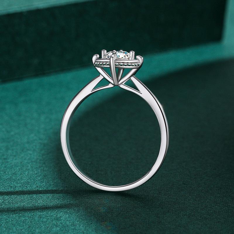 Tancise Classic стерлингового серебра 925 пробы кольцо с цирконом женские ювелирные изделия свадебное обещание вечерние подарок