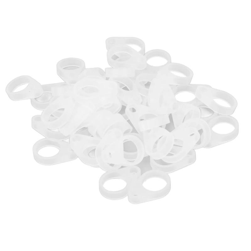 50pcs Hearing Aid Silicone Loop Flexible Silicone Audiphone for Lanyard Hearing Aid Clip Adaptor Deaf-aid General Accessories
