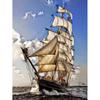 DIY 5D Diamond Painting Sailboat Diamond Embroidery Ship Cross Stitch Full Round Round Drill Mosaic Manual Art Gift Home Decor
