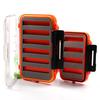 1PCS 2 Layer Fly Fishing Pocket Box Waterproof Case for Nymph Dry Wet Flies Trout Carp Salmon Fishing Fly Box S L