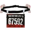 Unisex Triathlon Marathon Race Number Belt with Gel Holder Running Belt Cloth Belt Motor Running Outdoor Sports